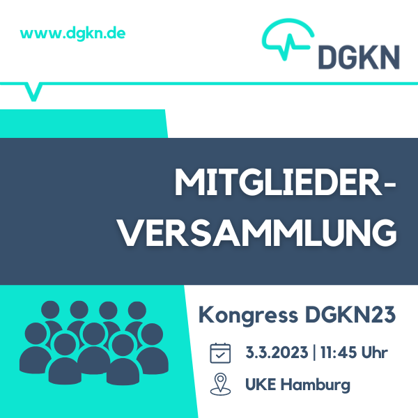 DGKN-Mitgliederversammlung am 3. März 2023 im Universitätsklinikum Hamburg-Eppendorf